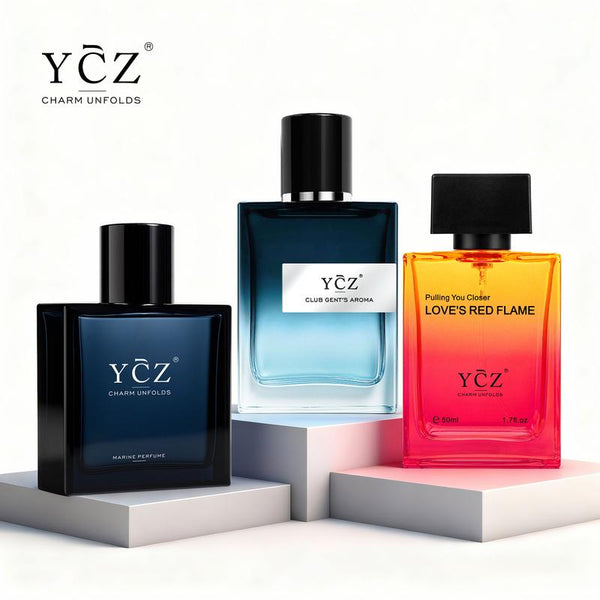 YCZ Magnetic Nights Fragrance Set | 3-Piece Men's Eau de Parfum Collection, Long-Lasting for Dates, Parties & Everyday Wear, Three Scents, Three Moods, One Unforgettable Night