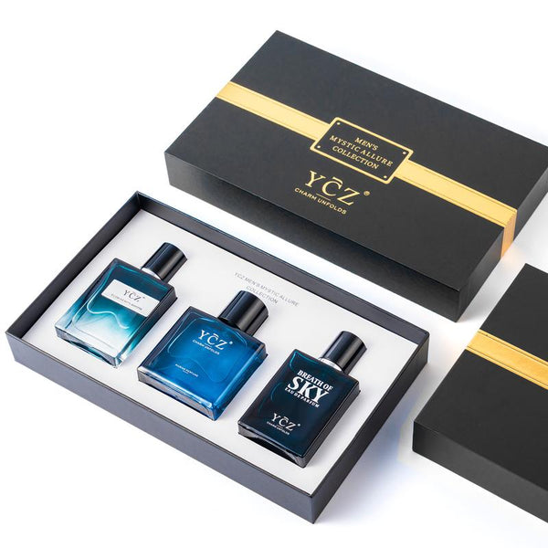 YCZ Men's Mystical Charm Collection | 3 Long-Lasting Eau de Parfums for Dates, Parties & Everyday Wear, Three Signature Scents, Three Distinct Expressions of Modern Masculinity Perfume Gift Sets Fragrance Discovery Set