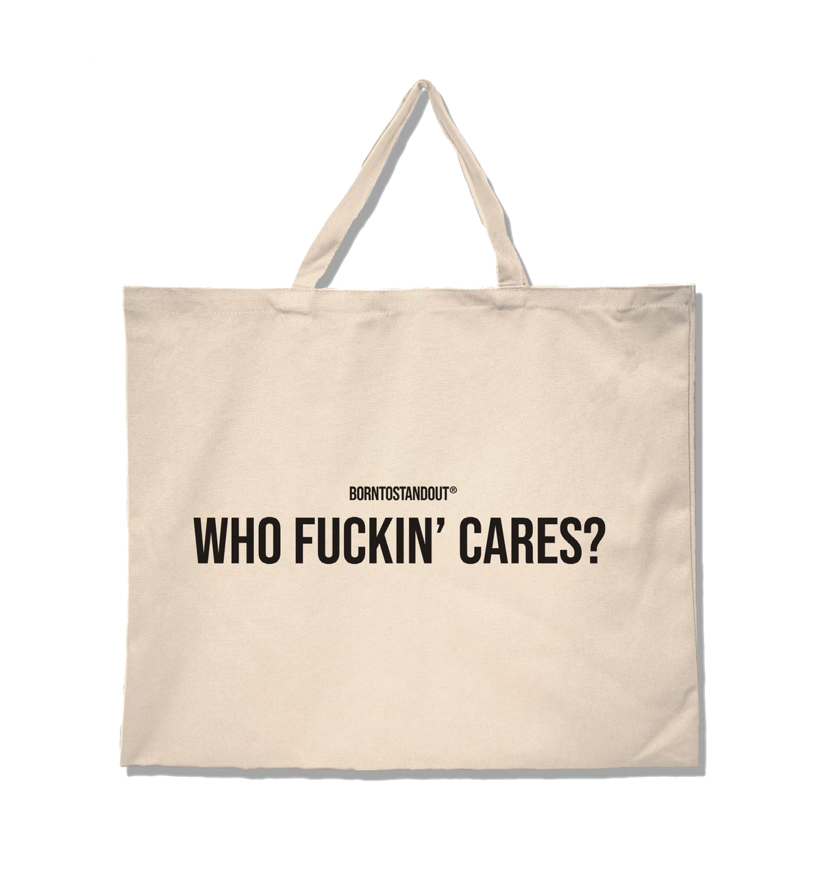 BORNTOSTANDOUT® - Beige Tote Bag